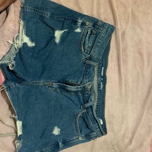 Old Navy size 10 distressed shorts denim